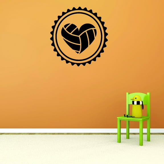 Wall Design Pieces Volleyball Hepattern Sports Boy Girl Teen 12x12"