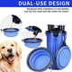 thumbnail image 3 of Las mascotas salen con una taza de agua y comida dobles, una botella de agua potable portátil y un tazón de comida plegable para perros., 3 of 5