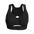 thumbnail image 6 of Posture Support Bras for Older Women Front Closure Cross Back Wireless Corrector Full Coverage Push Up Bralettes(Black,L), 6 of 8