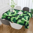 thumbnail image 2 of Yayeee Tablecloths 60" x 120" Rectangle Wrinkle Resistant Party Table Cover, Green Camouflage Pattern, 2 of 8