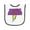 White and Black, variant on Inktastic These Nerds Put My Cape on Backwards&reg; Superhero R Baby Terry Cloth Bib