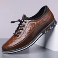 thumbnail image 2 of Men's Large-Size Leather Shoes, Casual Slip-On Loafers, Stylish, 2 of 9