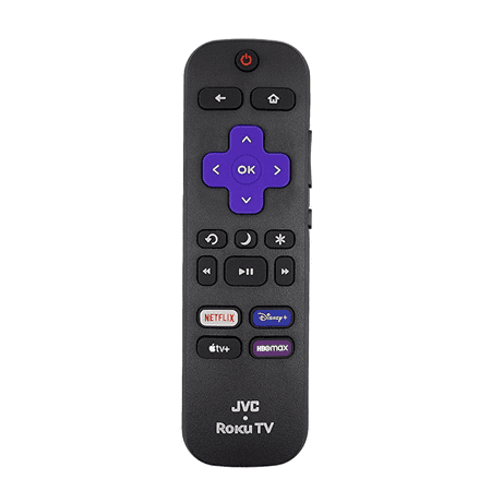 Restored Ceybo New 3226001220 Remote Control for JVC Roku Includes Netflix Disney+ Apple TV & HBOMax Shortcuts LT-50MAW805 LT-58MAW595 LT-43MAW605 [Refurbished]