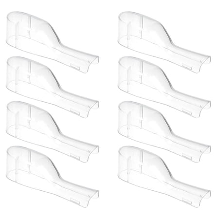 LULULION 8Pcs Toothbrush Storage Covers Dustproof PP Transparent for Business Trips