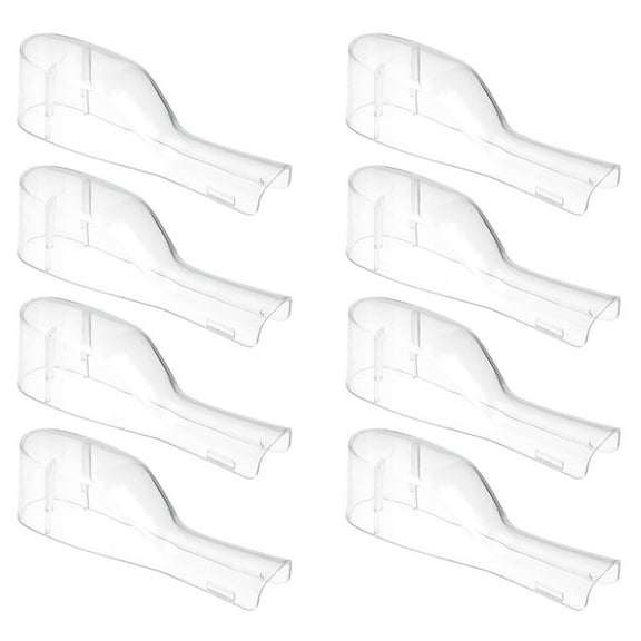 LULULION 8Pcs Toothbrush Storage Covers Dustproof PP Transparent for Business Trips