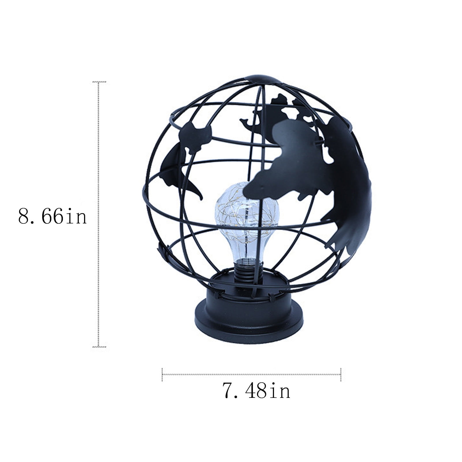 Wovilon Night Light Iron Decorative Lamp, Battery Or Usb Operated Iron Table Lamp, Warm Led Light Iron Decorative Lamp Holiday Bedroom Romantic Decorations