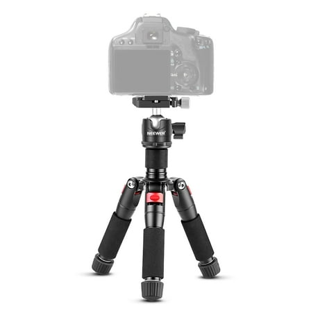 Neewer TP-AAM521 20" Mini Tripod - 360° Ball Head, 11lb Load, w/Quick Shoe Plate, for DSLR/Camcorder