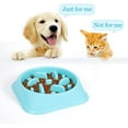 thumbnail image 4 of NEX Slow Feeder Dog Bowl Non Slip Anti Choke Feeding Dish BPA Free,Blue, 4 of 6