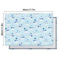 thumbnail image 6 of Light Blue Christmas Snowman Pattern Summer Placemats Table Placemats Set Of 4-Linen Kitchen Washable Placemats Table Mats 11.8"x17.7" Non-Slip Heat Resistant, 6 of 6