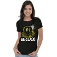 thumbnail image 3 of Be Cool Three Eyed Happy Face Smile Womens Slim Fit Graphic Tee Brisco Brands S, 3 of 5