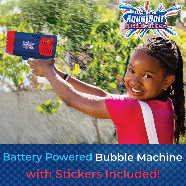 Supreme Aqua Bolt Bubblepalooza, Automatic Bubble Blowing Gun Toy