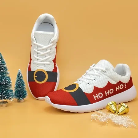

Sneakers For Christmas Women‘s Fashion Lightweight Lace-Up Low Top Sneakers