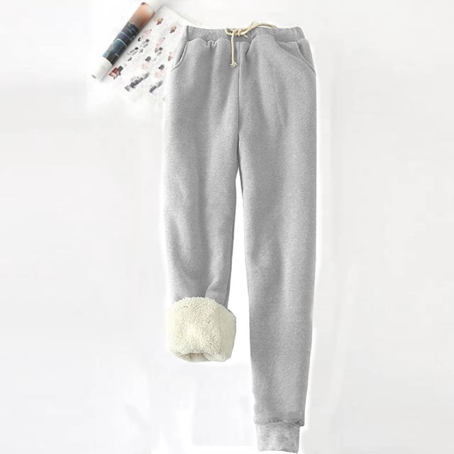 Puntoco Mujer Bolsillos De Lana De Color Sólido Tallas Grandes Vendaje Cintura Elástica Wei Pantalones Casual Harun Leggings Puntoco Puntoco-4756