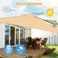thumbnail image 4 of SOPOTUTU De Triangular Beige Para Patio Y Jardín Con Tela Impermeable Y Duradera, 4 of 7