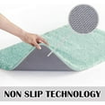 thumbnail image 3 of Bath Rug for Bathroom Non Slip Bathroom Mat (20 x 32, Aqua) Water Absorbent Soft Microfiber Shaggy Bathroom Rug Machine Washable Bath Mat for Bathroom Thick Plush Shower Mat, 3 of 6