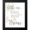 thumbnail image 2 of Quach, Anna 12x14 Black Modern Framed Museum Art Print Titled - Be Brave and Kind, 2 of 5