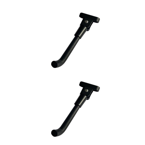 Advancent Soporte de pie para patinete eléctrico, resistente al agua, antideslizante, para motocicleta, soporte de trípode, reemplazo de Negro 2Conjunto