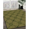 thumbnail image 2 of Ahgly Company Indoor Square Patterned Dark Yellow Green Area Rugs, 6' Square, 2 of 6