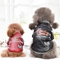 thumbnail image 4 of Waterproof Leather  Dog Jacket Winter Puppy Costume With Fur Warm Clothing For Pet Animal Cat Chihuahua Yorkshire French Bulldog ShopWise Round, 4 of 8