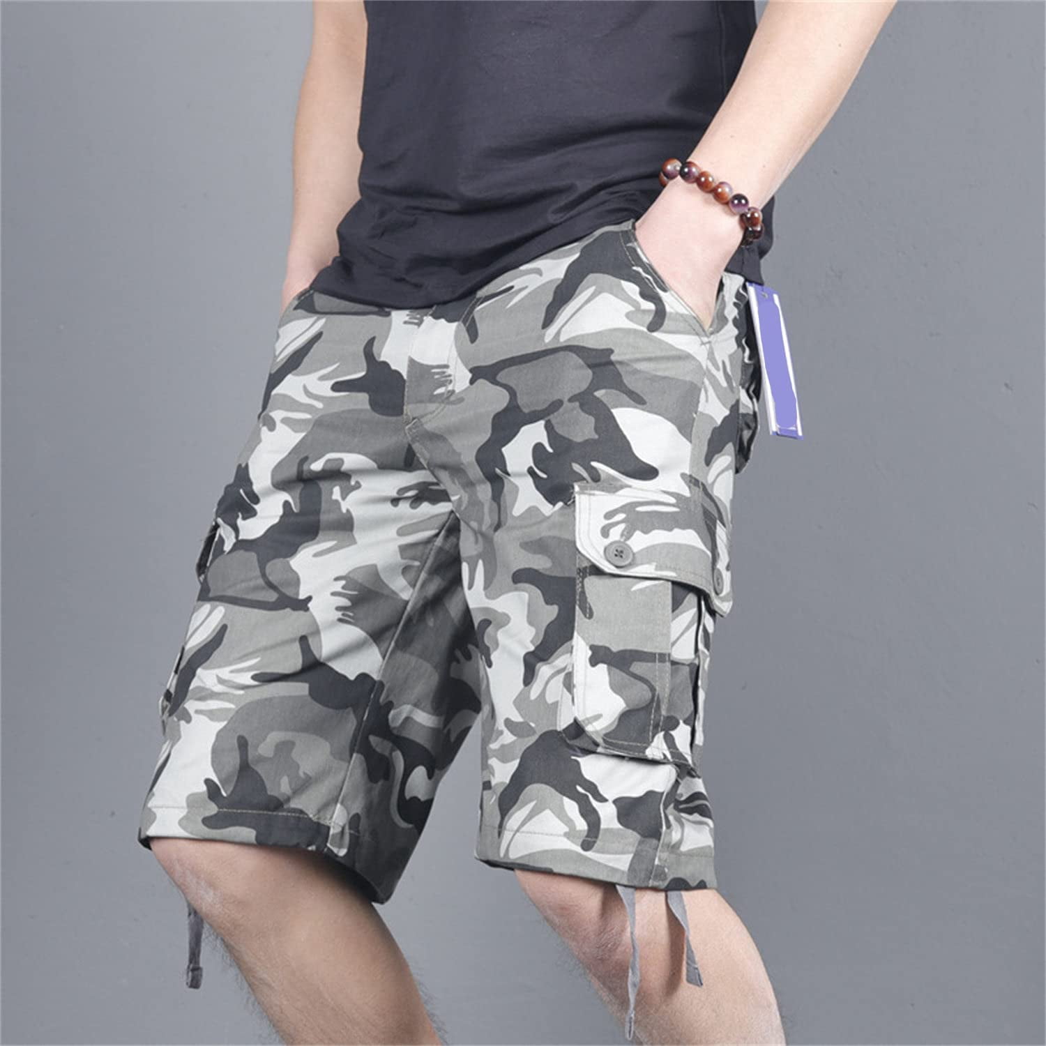 Summer Camouflage Cargo Shorts for Men 