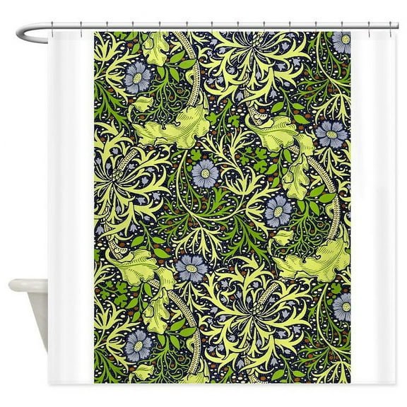 CafePress - William Morris Seaweed Vintage Floral - Unique Fabric Shower Curtain 70" x 72"