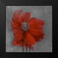 thumbnail image 2 of Atelier B Art Studio 20x20 Black Modern Framed Museum Art Print Titled - RED FLOWER IN THE WIND, 2 of 5