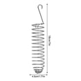 thumbnail image 2 of Stainless Steel Bird Feeder & Pet Fruit Basket Small Size With Anti-Slip Clip, Hanging Spring Design For Outdoor Birds, Small Pet Feeding Station, 1-Pack, 2 of 3