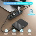 thumbnail image 5 of OWNTECH 7 Port USB Hub Splitter 3.0 for Laptop Desktop USB Adapter with Individual Switches, 5 of 7