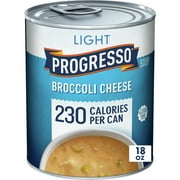 Progresso Light, Broccoli Cheese Canned Soup, Gluten Free, 18 oz.