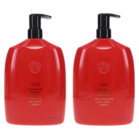 Oribe Bright Blonde Shampoo for Beautiful Color 33.8 oz & Conditioner 33.8 oz Combo Pack