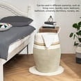 thumbnail image 3 of Laundry Hamper, 100L Soft Cotton Rope Woven Storage Basket With Handles, Tall Laundry Baskets Hamper For Toys Bin, Pillows, Blankets, Clothes, Decorative Basket In Laundry Room, 3 of 8