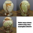 thumbnail image 3 of Natural Geo Multi-Color Decorative Handcrafted 10" Onyx Jar with Lid, 3 of 3