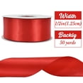 thumbnail image 2 of Cinta de raso TONIFUL 5 cm x 45 m poliéster roja, 2 of 6