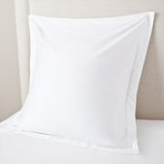 Vedanta Home Collection Square European Pillow Shams 28x28 Set of 2 White Euro Sham 600 Thread Count 100% Natural Cotton