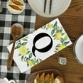 thumbnail image 5 of Yjiankangz Monogram Letter Q Kitchen Towels Watercolor Lemon Farmhouse Dish Towels 16x24 Inch Dishcloth Fingertip Hand Towel Last Name Initial Soft Tea Towel Set of 2, 5 of 7