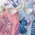 thumbnail image 2 of Sudadera con capucha de Disney para mujer, sudadera de dibujos animados con letras de monstruo y Ángel, jersey bonito Harajuku Unisex con bolsillo, 2 of 3