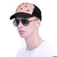 thumbnail image 4 of Yiaed Hand Drawn Strawberry Print Baseball Cap Dad Hat Polo Style Plain Blank Adjustable Size, 4 of 5