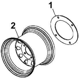 

John Deere Wheel-Weight Adapter Ring (1) BM21497