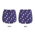 thumbnail image 5 of Picia Astronaut Rabbit Pattern Women's 2 in 1 Athletic Running Shorts High Waisted Workout Casual Gym Sweat Shorts with Comfy Liner Zipper Pockets-XX-Large, 5 of 9