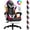 RGB/White, variant on Czlolo Gaming Chair, Lumbar Massager Game Chairs, High Back Reclining, with Headrest Gamer Office Chair.(White)