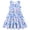 Tie Dye Flower Blue, variant on Toddler Girls Dresses Sleeveless Tiered Sundress Kids Cute Print Twirly Swing Summer Dress Casual Sun Dress for Little Girls 4-7T