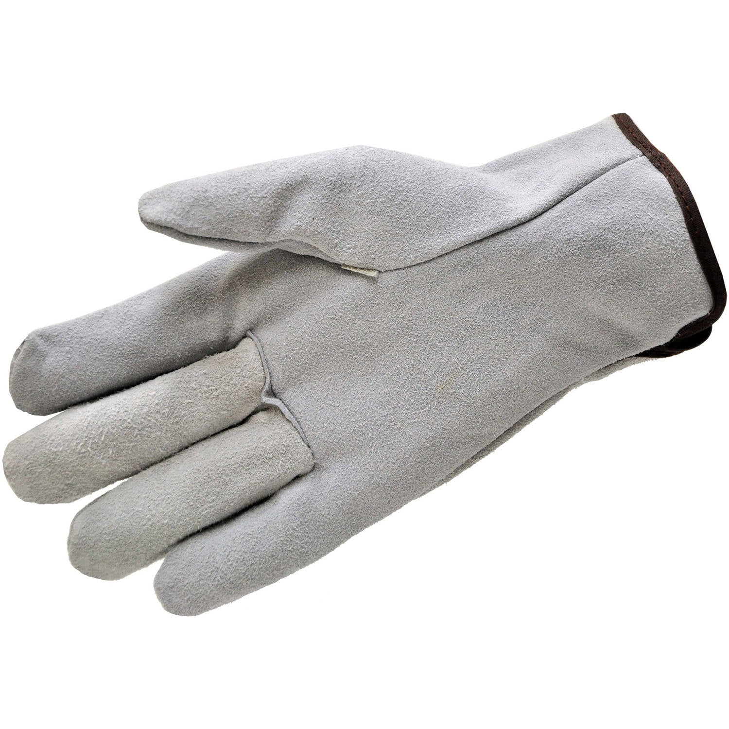 G & F Premium Split and Suede Cowhide Leather Gloves, Straight Thumb, Size Large, 3 Pairs