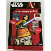32 STAR WARS VALENTINE CARDS WITH STICKERS FROM STAR WARS REBELS ANIMATED SERIES BY HALLMARK