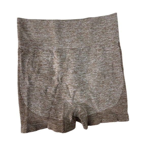 Yunhgft High Waist Women Pants Breathable Lift Yoga Shorts for Slimming Training Pilates Khaki S M