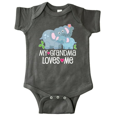 

Inktastic My Grandma Loves Me Baby Outfit Gift Baby Boy or Baby Girl Bodysuit
