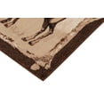 thumbnail image 5 of Lodge, Cabin Nature and Animals Area Rug - Nature Pattern Cabin Area Rug - Abstract, Chocolate/Beige/Green-Bear/Lodge, 5 of 8