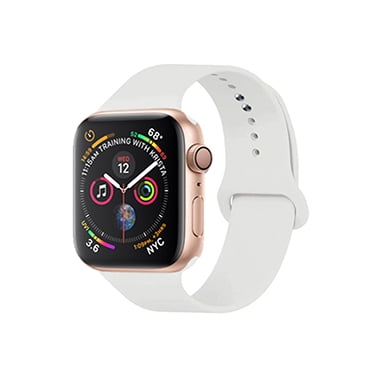 Uolo Apple Watch Replacement Bands 38/40mm Silicone Wristband for Apple Watch Series 6, SE, 5, 4, 3, 2, 1 - Sport White