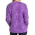 thumbnail image 2 of Women's Purple James Madison Dukes Brandy Tie Dye Tri-Blend Long Sleeve Top, 2 of 2