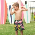 thumbnail image 4 of FORMRS Boys Swim Trunks Quick Dry Mesh Liner Boardshorts Sizes XS-XL, Flamingo Pattern, 4 of 7