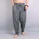 thumbnail image 5 of Pantalones casuales de verano para hombre, de lino fino, de algodón, largos, de poliéster, estilo Harajuku, clásicos, holgados, con arrugas, estilo vintage, para hombre, Y2k, 5 of 5